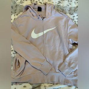 Pink Nike Zip Up Hoodie